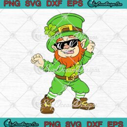 Funny Leprechaun Dancing SVG - St. Patrick's Day SVG - Funny Dance Leprechaun SVG PNG EPS DXF PDF, Cricut File
