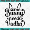 Funny Some Bunny Needs Vodka SVG - Easter Drink Alcoholic Joke Easter Day SVG PNG EPS DXF PDF, Cricut File