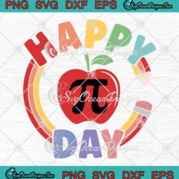 Happy Pi Day Teachers Apple SVG - Funny Math Teacher Gift SVG PNG EPS DXF PDF, Cricut File