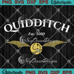 Harry Potter Quidditch Est. 1050 SVG, Harry Potter Golden Snitch Vintage SVG PNG EPS DXF PDF, Cricut File, Instant Download File, Cricut File Silhouette Art, Logo Design, Designs For Shirts.