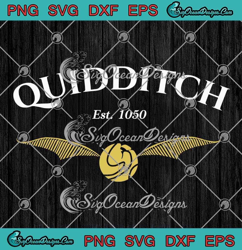 Harry Potter Quidditch Est. 1050 SVG, Harry Potter Golden Snitch Vintage SVG  PNG EPS DXF PDF