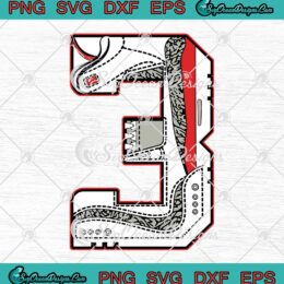 Jordan Fire Red 3s SVG - Matching Air Jordan 3 Red Cement SVG PNG EPS DXF PDF, Cricut File