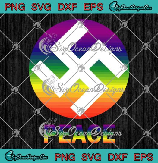 Kanye West Swastika Peace LGBT SVG - Kanye Swastika 2023 SVG PNG EPS DXF PDF, Cricut File