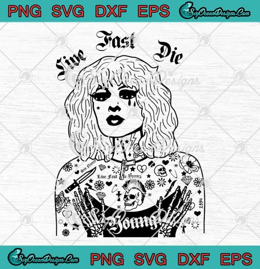Live Fast Die Young SVG - Sid Vicious SVG PNG EPS DXF PDF, Cricut File