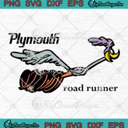 Plymouth Road Runner Funny SVG - Pat Racing Car SVG PNG EPS DXF PDF, Cricut File