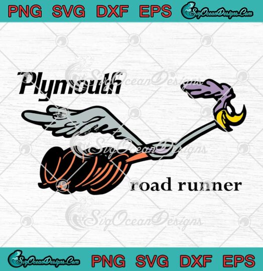 Plymouth Road Runner Funny SVG - Pat Racing Car SVG PNG EPS DXF PDF, Cricut File