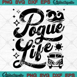 Pogue Life Hippie Car Vintage SVG - Outer Banks SVG - Hippie Style SVG PNG EPS DXF PDF, Cricut File