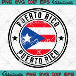 Puerto Rico Circle Flag Trending SVG - Flag Of Puerto Rico SVG PNG EPS DXF PDF, Cricut File