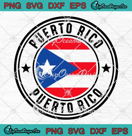Puerto Rico Circle Flag Trending SVG - Flag Of Puerto Rico SVG PNG EPS DXF PDF, Cricut File