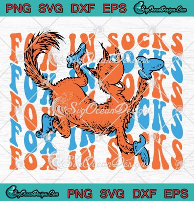 Retro Groovy Fox In Socks SVG, Dr. Seuss Lovers SVG, Reading Day SVG ...