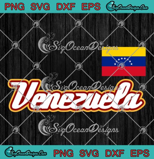 Venezuelan Baseball Player SVG - Venezuela Flag SVG - Baseball Team SVG PNG EPS DXF PDF, Cricut File