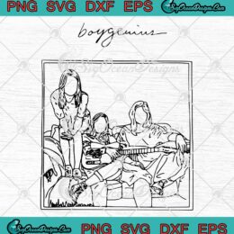 Boygenius Vintage Retro Aesthetic SVG - Boygenius Supergroup Rock Band SVG PNG EPS DXF PDF, Cricut File