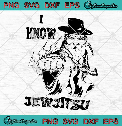 Calle Delfino I Know Jew Jitsu SVG - Funny Jiu Jitsu SVG PNG EPS DXF PDF, Cricut File