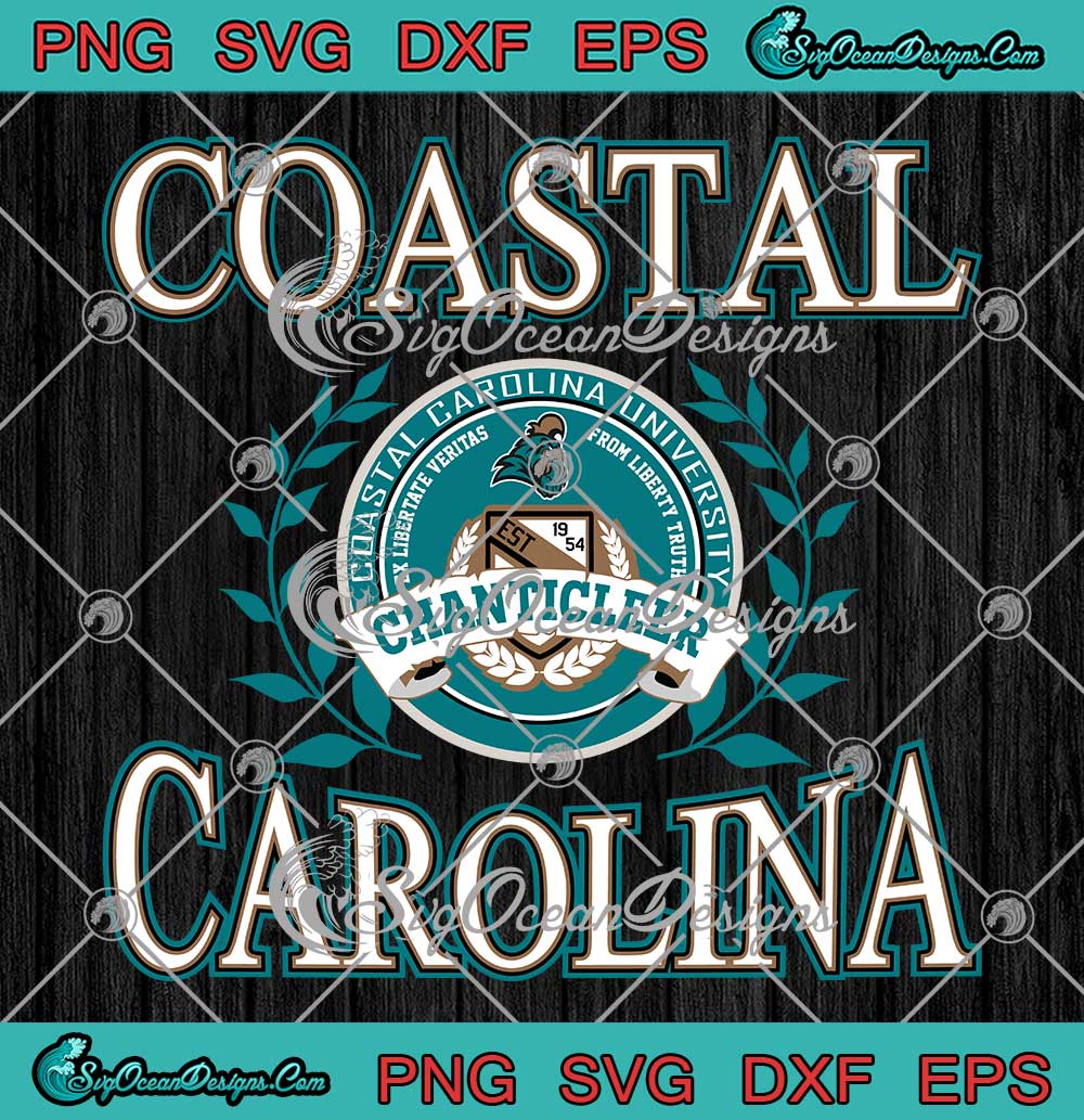 Coastal Carolina Chanticleers Laurels SVG - Coastal Carolina University ...