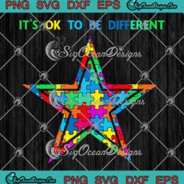 Dallas Cowboys Autism Awareness 2023 SVG - It's Ok To Be Different SVG PNG EPS DXF PDF, Cricut File