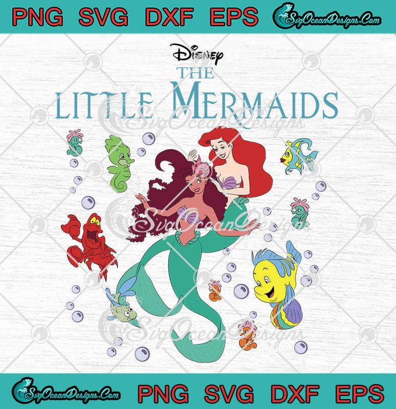 Disney The Little Mermaids Retro Svg Disney Princess Little Mermaid 2023 Svg Png Eps Dxf Pdf 4485