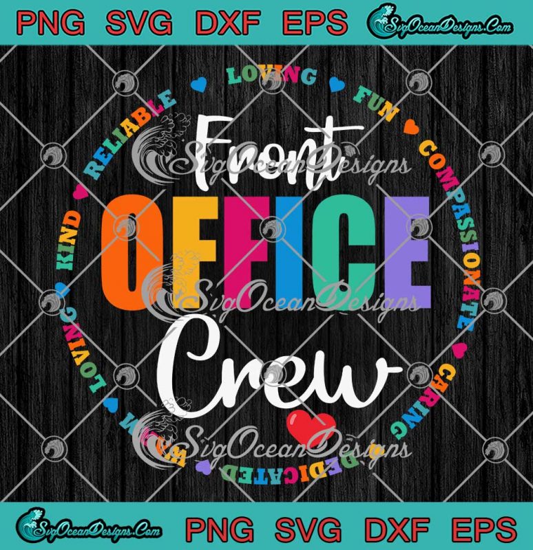 Front Office Crew Cute Teacher SVG - School Secretary Back To School ...