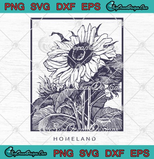 Homeland Sunflower Vintage SVG - Sunflower Styles SVG PNG EPS DXF PDF, Cricut File