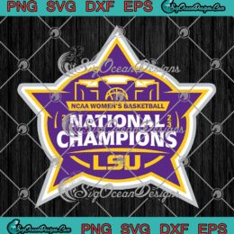 LSU Tigers National Champions 2023 SVG - Women's Basketball Icon SVG PNG EPS DXF PDF, Cricut File