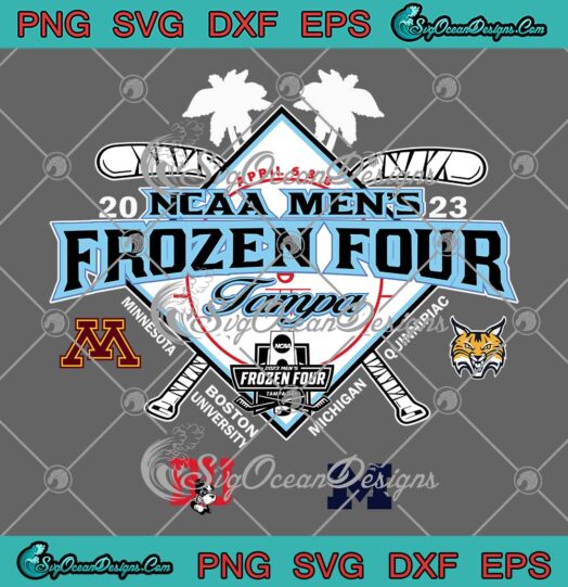 NCAA Men's Frozen Four 2023 SVG - Hockey Tampa Bay 2023 SVG PNG EPS DXF PDF, Cricut File