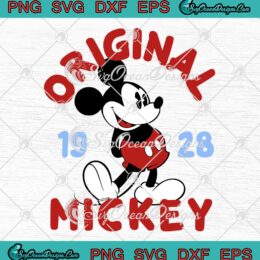 Original Mickey 1928 Vintage SVG - Disneyland Trendy Gift For Disney Fan SVG PNG EPS DXF PDF, Cricut File