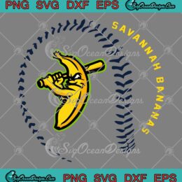 Savannah Bananas Baseball Heather SVG - Savannah Bananas Baseball Lover Gift SVG PNG EPS DXF PDF, Cricut File