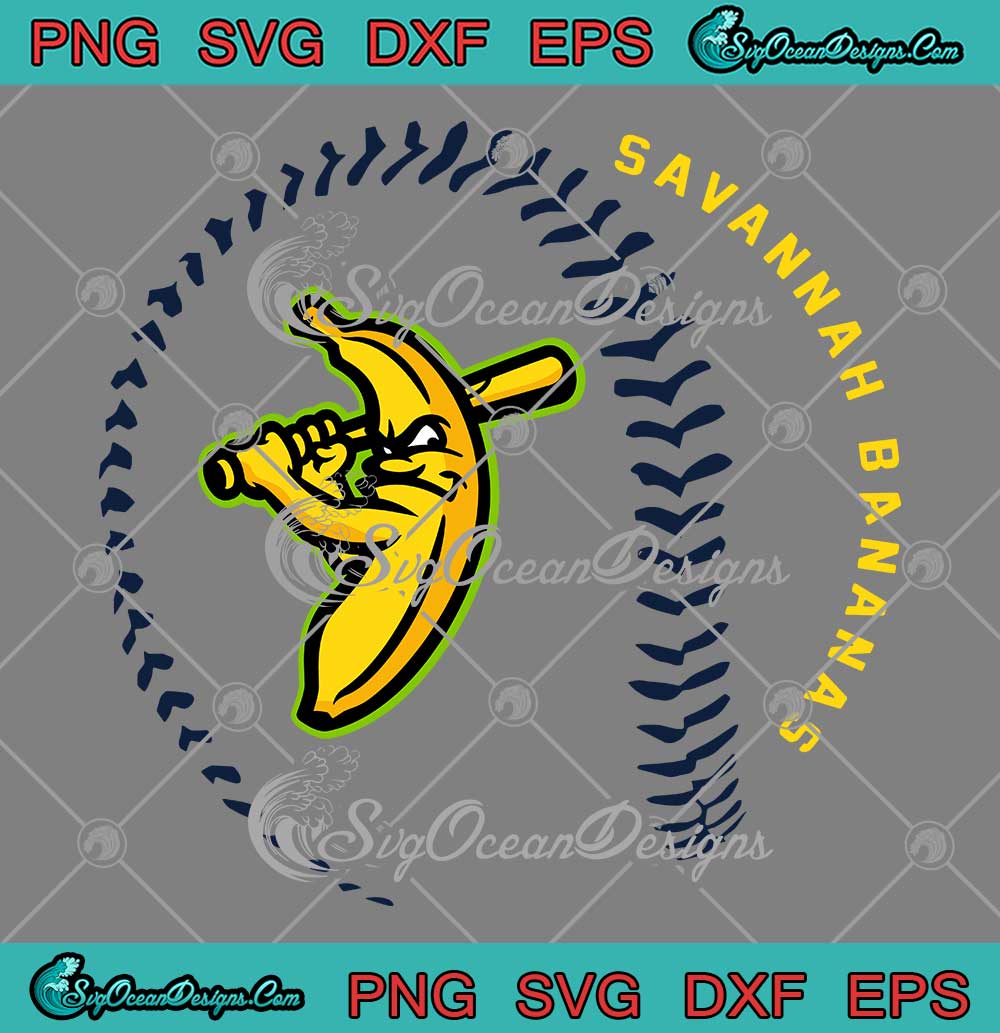 Savannah Bananas Baseball Heather SVG - Savannah Bananas Baseball Lover ...