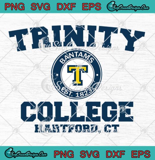 Trinity College Bantams Circle Logo SVG - Trinity Bantams SVG PNG EPS DXF PDF, Cricut File