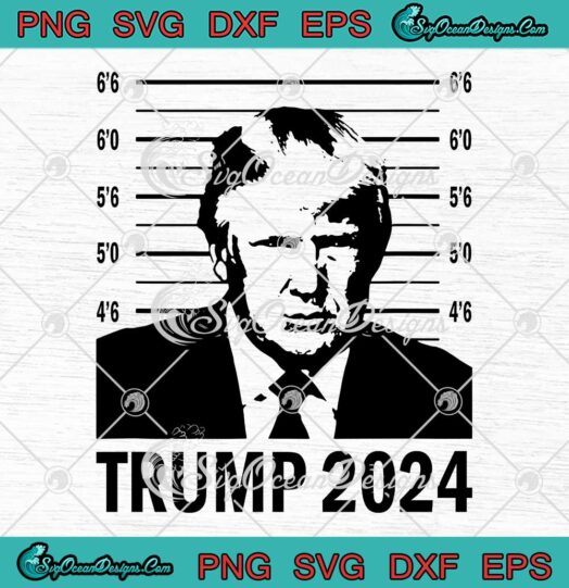 Trump Mugshot 2025 President SVG Funny President Donald Trump 2025