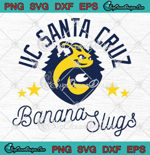 UC Santa Cruz Banana Slugs Baseball SVG - California University SVG PNG EPS DXF PDF, Cricut File