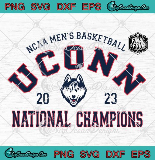 UConn Huskies National Champions SVG - 2023 NCAA Men's Basketball SVG ...