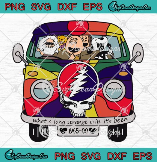 What A Long Strange Trip SVG - It's Been 1965 SVG - Peanuts Grateful Dead SVG PNG EPS DXF PDF, Cricut File