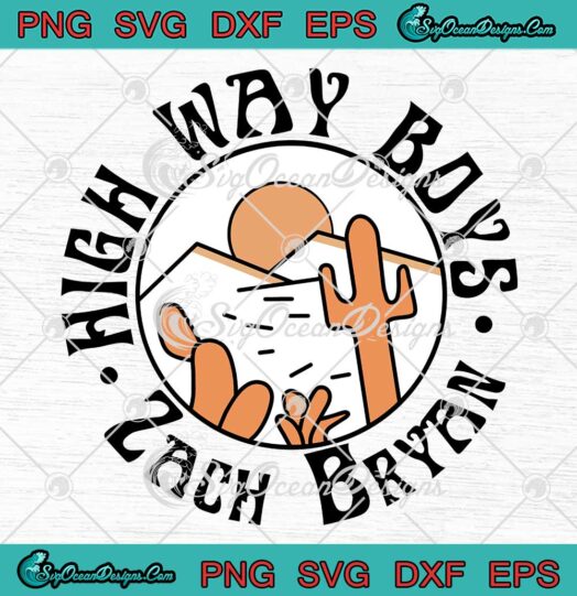 Zach Bryan Highway Boys Vintage SVG - Something In The Orange SVG - Country Music SVG PNG EPS DXF PDF, Cricut File