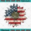 America Sunflower USA Flag SVG - 4th Of July Independence Day SVG PNG EPS DXF PDF, Cricut File