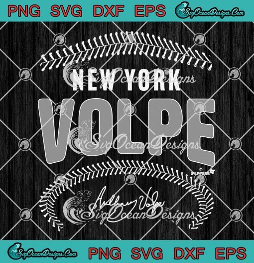 Anthony Volpe New York Volpe SVG - Baseball New York Yankees MLBPA SVG PNG EPS DXF PDF, Cricut File