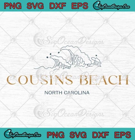 Cousins Beach North Carolina SVG, The Summer Vintage SVG, Summer Vacation SVG PNG EPS DXF PDF, Cricut File