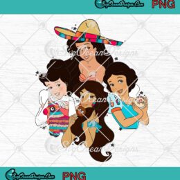 Disney Princess Cinco De Mayo PNG - Disney Mexican Festival PNG JPG Clipart, Digital Download