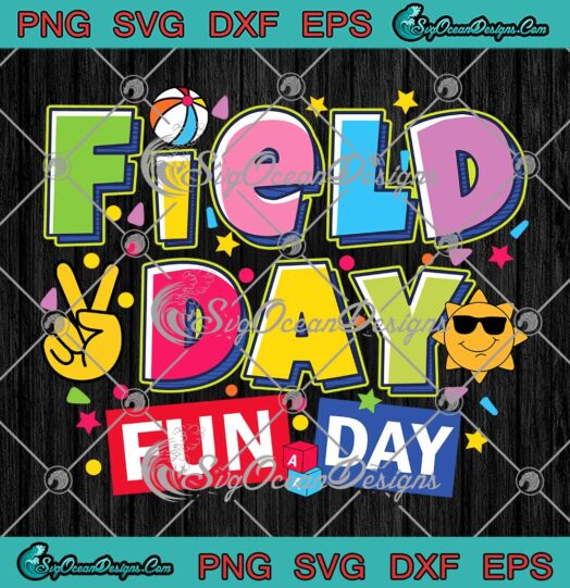 Field Day Fun Day Kids Teacher SVG - Retro Field Day 2023 SVG PNG EPS DXF PDF, Cricut File