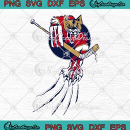 Florida Panthers Hockey Player SVG - Goalie Beast Ice Panther Cat Cougar SVG PNG EPS DXF PDF, Cricut File