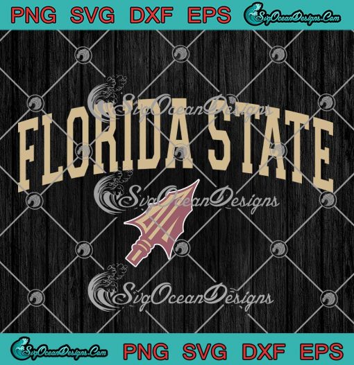 Florida State Seminoles Arrowhead SVG - Florida State Seminoles Vintage SVG PNG EPS DXF PDF, Cricut File