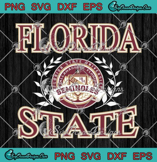 Florida State Seminoles Laurels Logo SVG - Florida State University SVG PNG EPS DXF PDF, Cricut File
