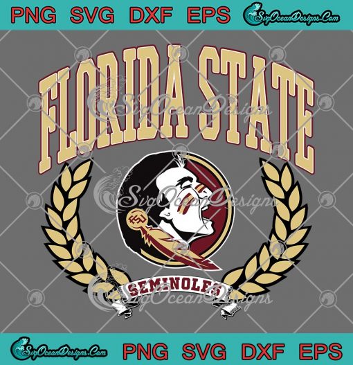 Florida State Seminoles Vintage Logo SVG - NCAA Football The Victory SVG PNG EPS DXF PDF, Cricut File