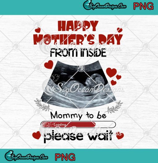 Happy Mother's Day Pregnancy PNG - Personalized Custom Gift For Mom PNG JPG Clipart, Digital Download