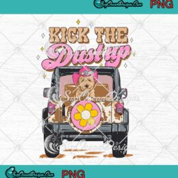 Kick The Dust Up Jeep Dog PNG - Western Cowboy Hat Vintage PNG JPG Clipart, Digital Download