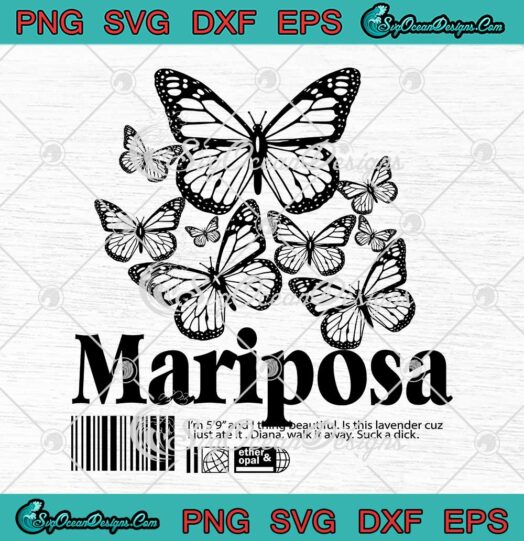 Mariposa Butterfly Moth Vintage SVG - Mariposa Butterfly SVG PNG EPS DXF PDF, Cricut File