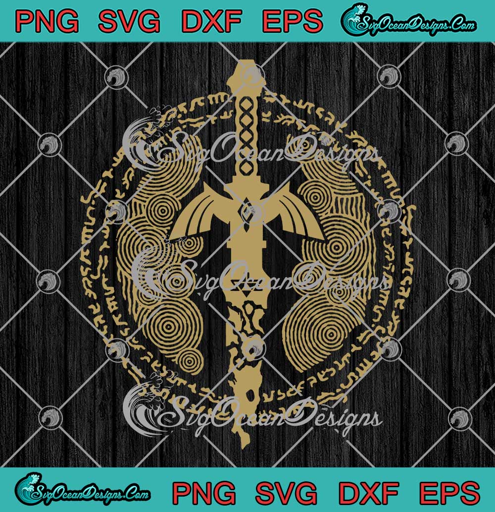 Master Sword The Legend Of Zelda SVG, Tears Of The Kingdom SVG PNG EPS