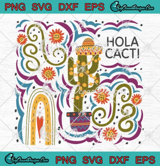 Mexican Cactus Green Cactus Vintage SVG, Cute Gift For Cactus Lovers SVG PNG EPS DXF PDF, Cricut File