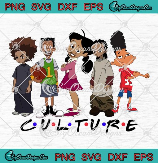 Nickelodeon Characters Black Culture SVG - Black Cartoon Friends SVG PNG EPS DXF PDF, Cricut File