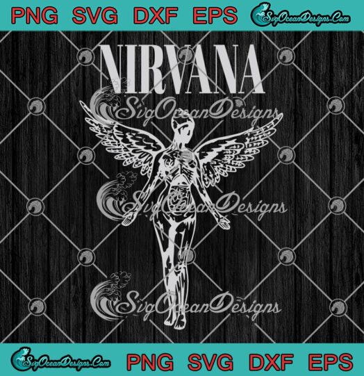 Nirvana In Utero Vintage SVG - Nirvana Rock Band Music Fan SVG PNG EPS DXF PDF, Cricut File