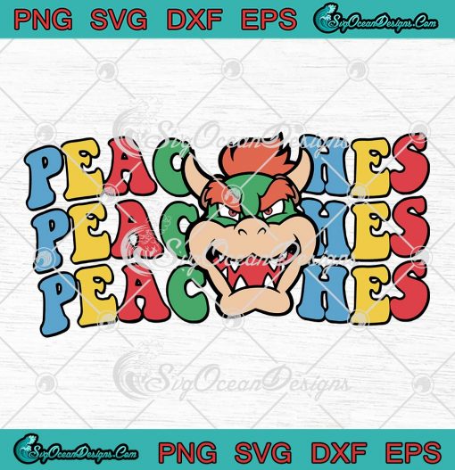Peaches Bowser Super Mario SVG - Nintendo Super Mario Bros SVG PNG EPS DXF PDF, Cricut File